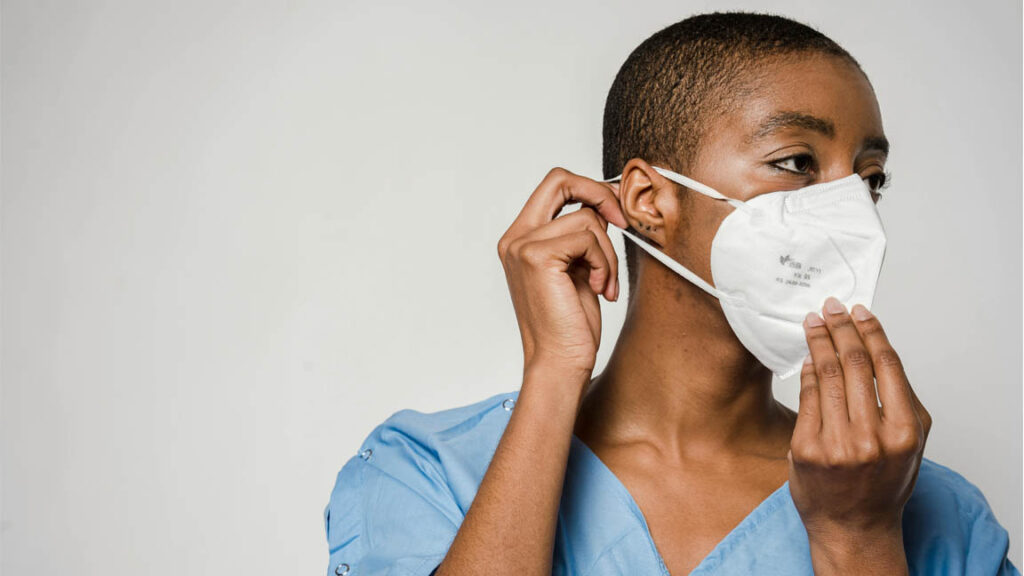 wearing mask to prevent pneumonia