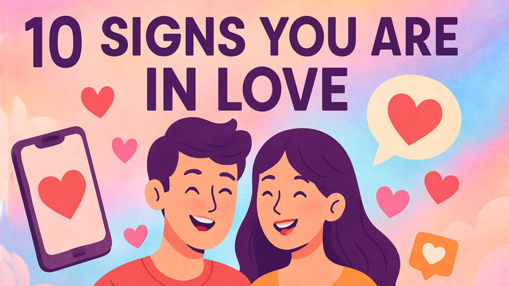 Featured image showing the joy and excitement of love, 10 Signs You Are in Love.