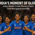Indian women’s cricket team celebrates historic semi-final win against Australia